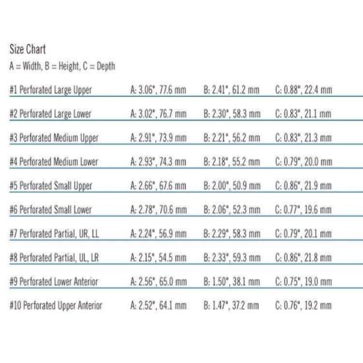 BoTrays - Size Chart