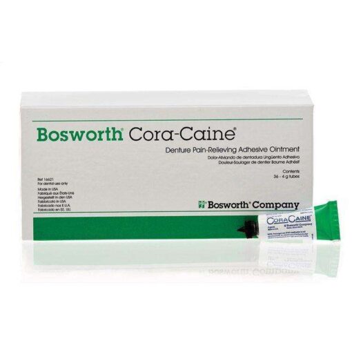 Cora-Caine® – Denture Pain-Relieving Adhesive Ointment