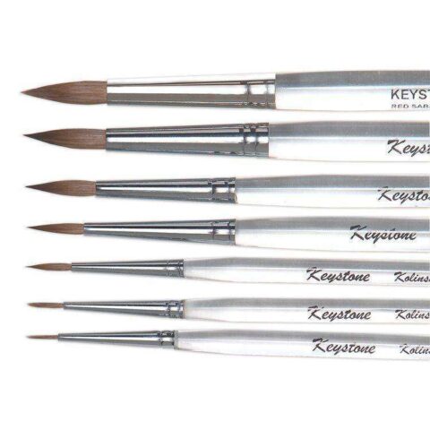 Keystone Kolinsky Ceramist Brushes