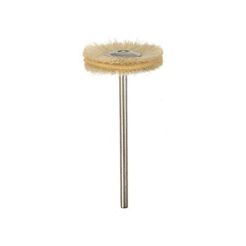 Miniature Brushes with Polishing Discs - White