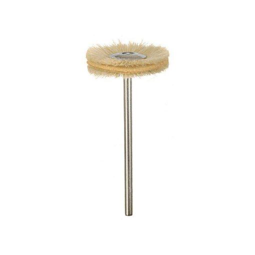 Miniature Brushes with Polishing Discs - White